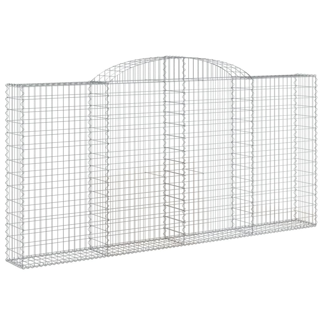 íves horganyzott vas gabion kosár 300 x 30 x 140/160 cm (153507)