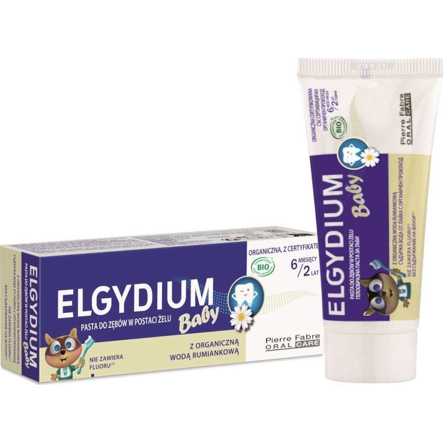 Elgydium Baby pasta do zębów w żelu dla dzieci od 6 miesięcy do 2 lat