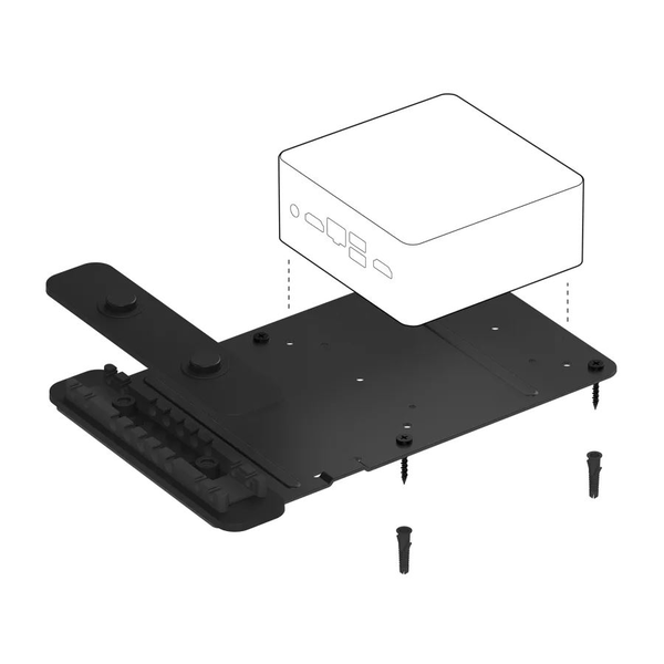Logitech PC Mount Skærm stativmonteret CPU-holder Sort