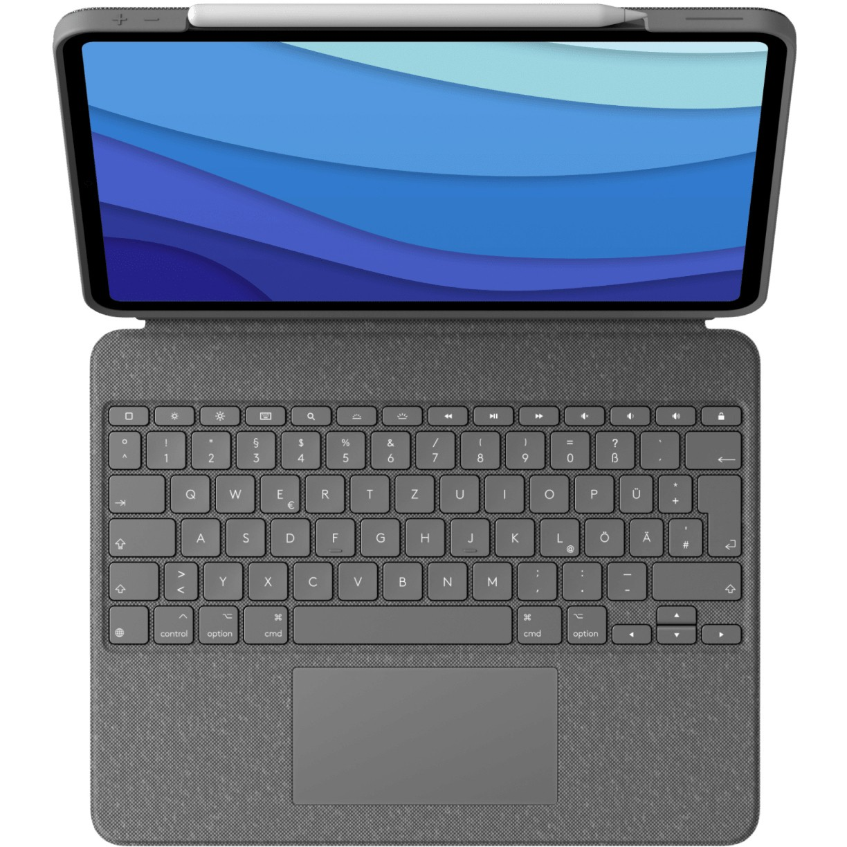 Logitech Combo Touch Szürke Smart Connector QWERTZ Német (920-010208)
