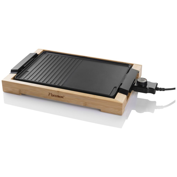 Bestron AG2000BB Teppanyaki - Elektrický stolní gril s bambusovým krytem