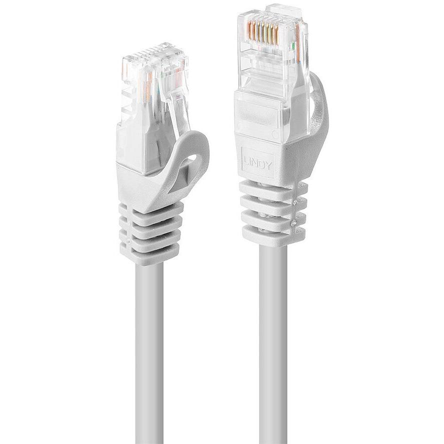 Lindy RJ-45/RJ-45 Cat6 7.5m sieťový kábel Biela 7,5 m U/UTP (UTP)