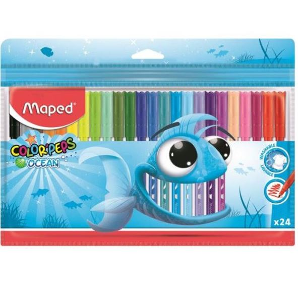 Maped: Color Peps Ocean kimosható filctoll készlet 24 db-os (IMA845722)