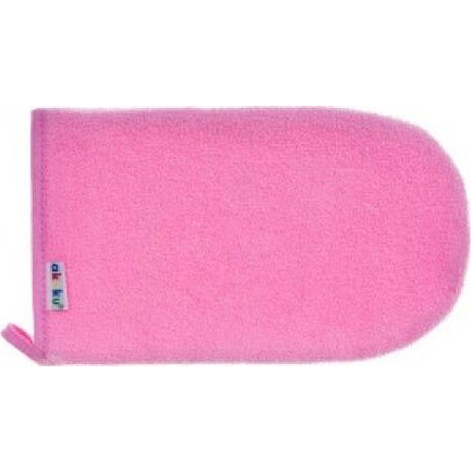 Akuku fürdetőkesztyű 21x12cm pink (A1123)