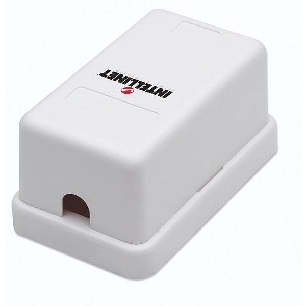 Intellinet 162739 удължител с контактна кутия Бяла