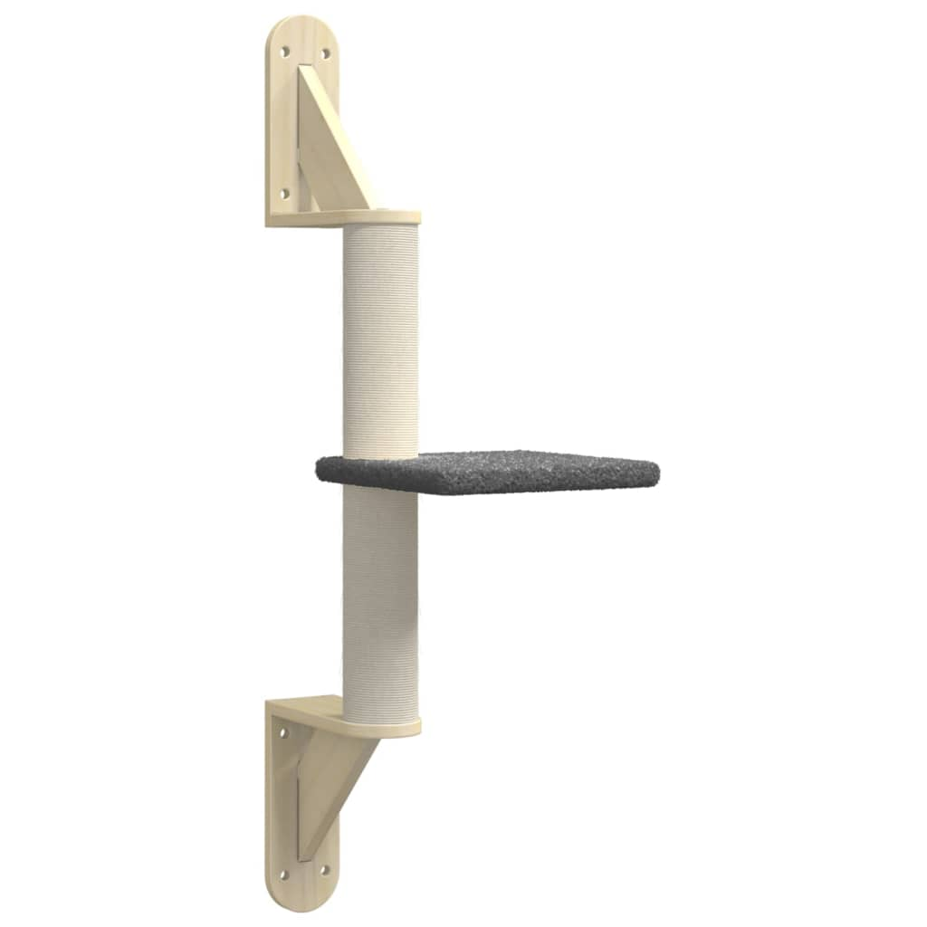 sötétszürke falra szerelhető kaparófa 85,5 cm (172394)