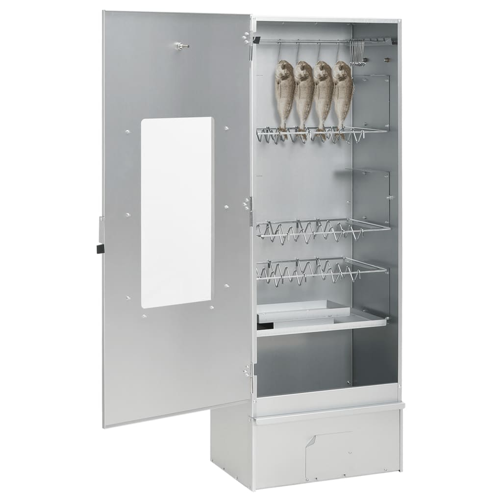 horganyzott acél BBQ füstölőkemence hidegfüst generátorral (3200770)