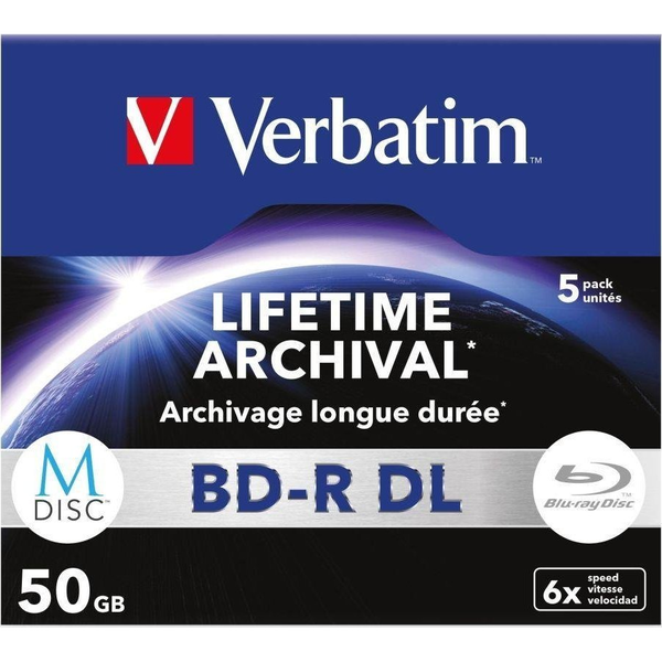 Verbatim MDISC BD-R DL 50 GB 5 stuk(s)