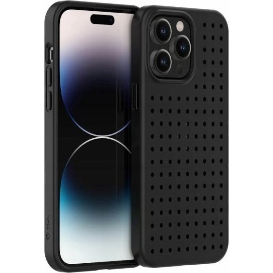 Zestaw Etui Pinit Dynamic + Virág/Pillangó Pin iPhone 14 Pro 6.1" Fekete Minta 1 Tok (KAT06693)