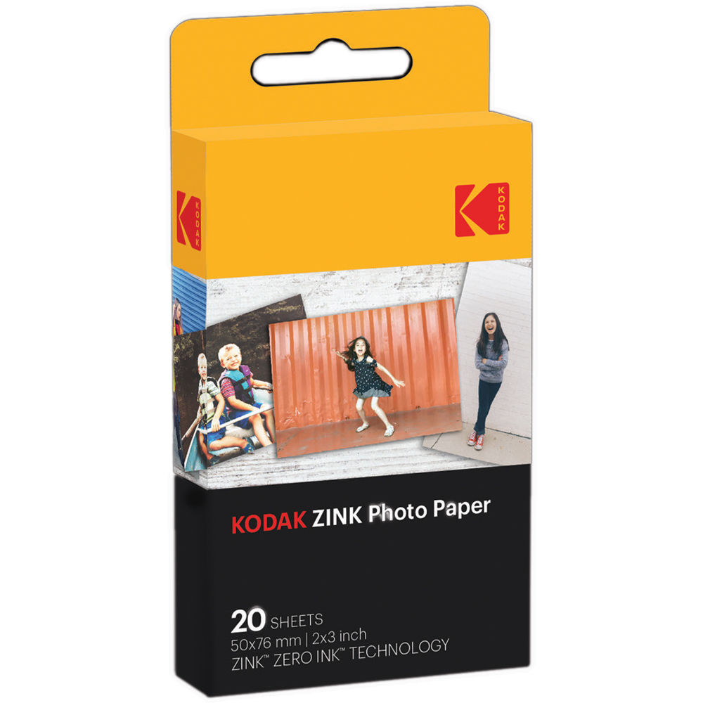 Kodak 2" x 3" Zink Zero-Ink fotópapír (20 db / csomag) (KO-RODZ2X320)