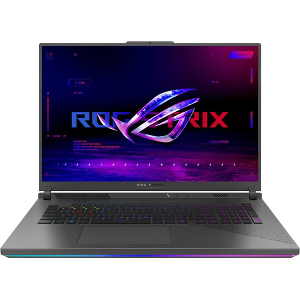 ASUS ROG Strix G18 G814PP-S8014W AMD Ryzen™ 9 8940HX Ноутбук 45,7 см (18") WUXGA 32 GB DDR5-SDRAM 1 TB SSD NVIDIA GeForce RTX 5070 Wi-Fi 6E (802.11ax) Windows 11 Home Немски Черен, Сив