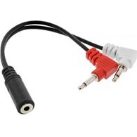 InLine 99313I cavo audio 2 x 3.5mm 3.5mm Nero