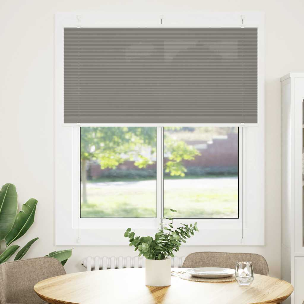 pliszírozott redőny antracit 120x150 cm szövetszélesség 119,4cm (4015096)