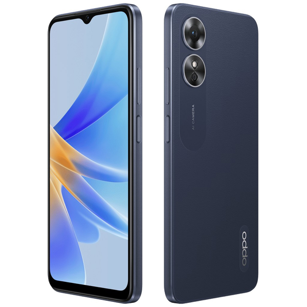 OPPO A17 16,7 см (6.56") Двойна SIM карта Android 12 4G 4 GB 64 GB 5000 mAh Черен