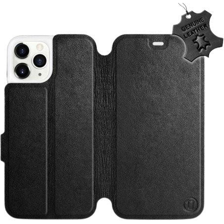 Flip mobile case Apple iPhone 11 Pro - Black - Leather - Black Leather
