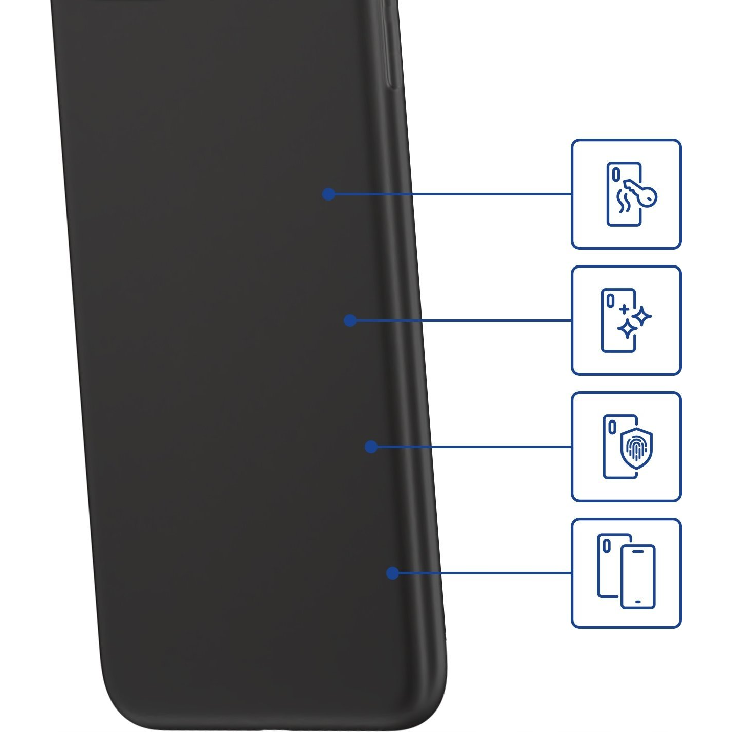 3mk Matt TPU anyagú Telefontok Redmi A3 (5903108560580)