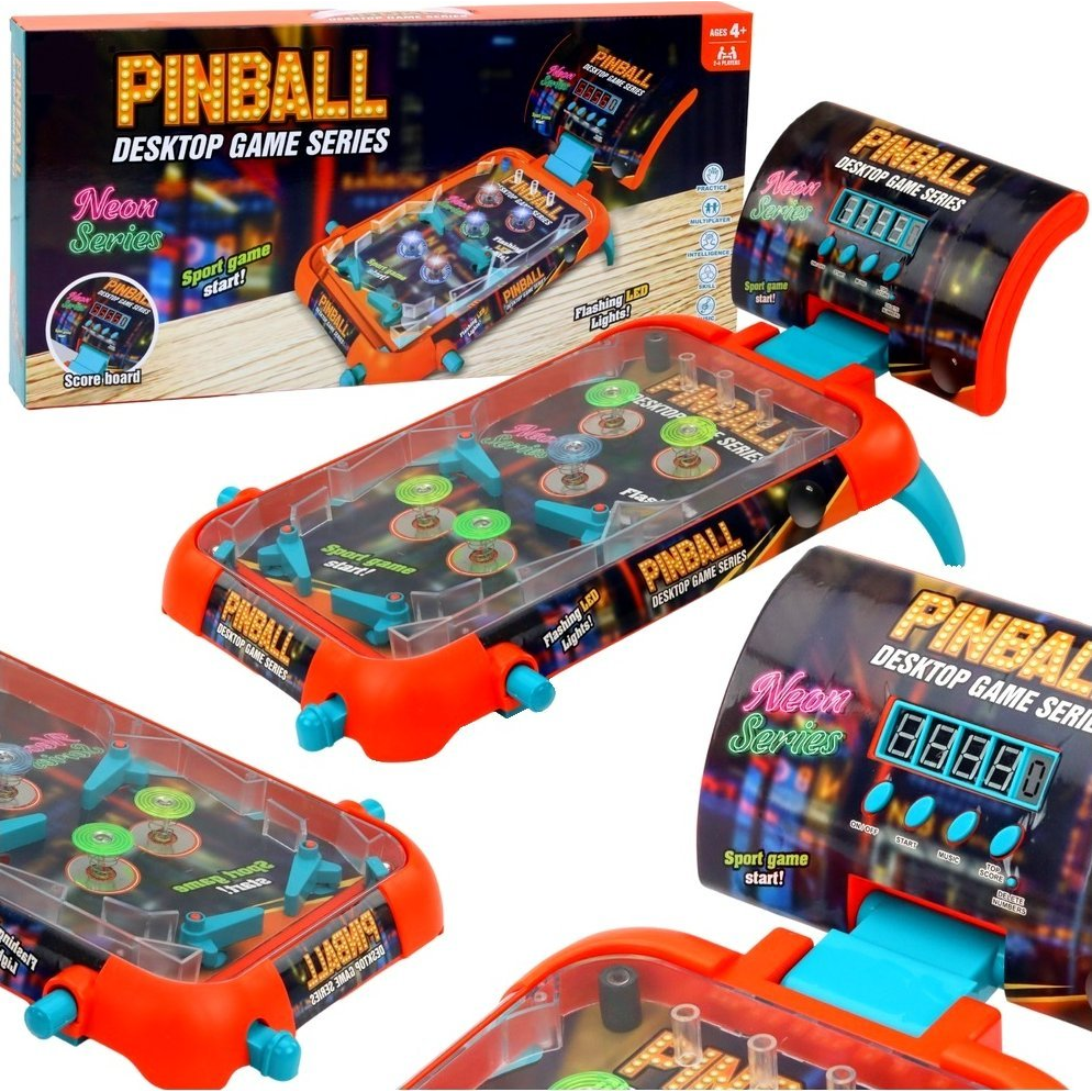 Flipper Arcade Játék LED Fények Hangok Eredményjelző 17581 (17581)