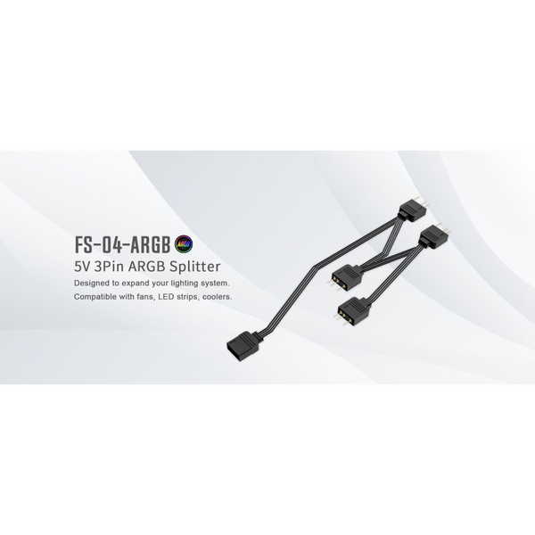 ID-Cooling 5V 3Pin ARGB elosztó kábel (FS-04 ARGB)