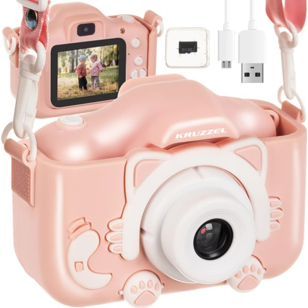 Kruzzel Rózsaszín Digitális Fényképezőgép Ac22296