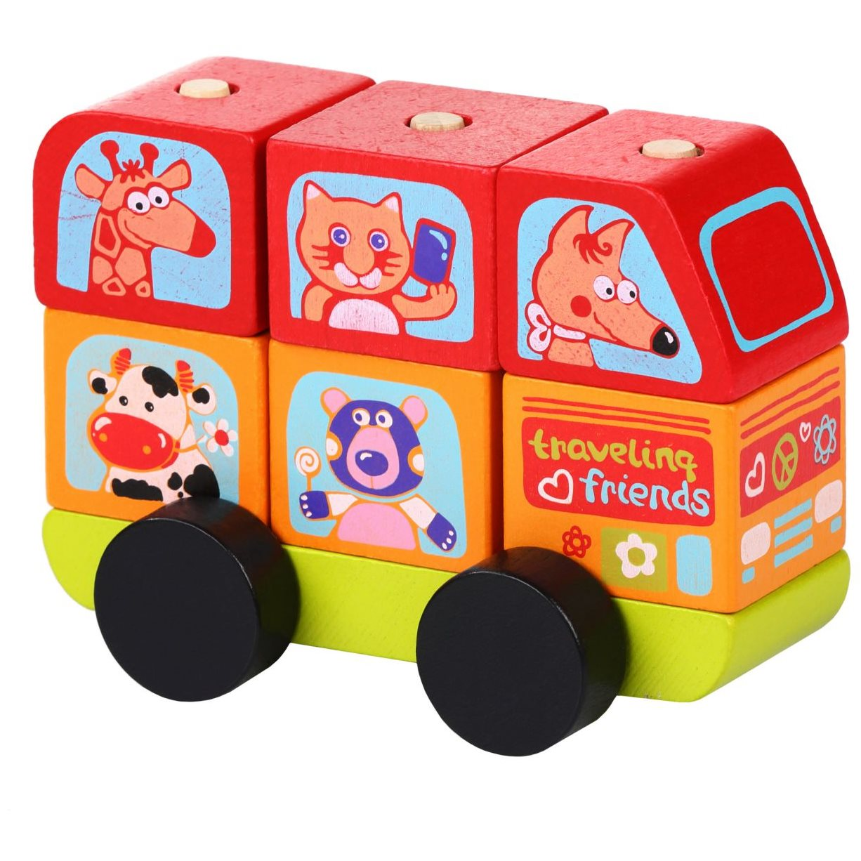 Cubika 13197 készségfejlesztő játék - minibusz (4823056513197)