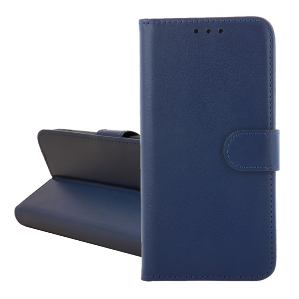 Tok álló, bőr hatású (FLIP, oldalra nyíló, kártyazseb, asztali tartó) SÖTÉTKÉK Samsung Galaxy A14 5G (SM-A146) / Galaxy A14 4G (SM-A145) "Gigapack csomagolás" (GP-171381)