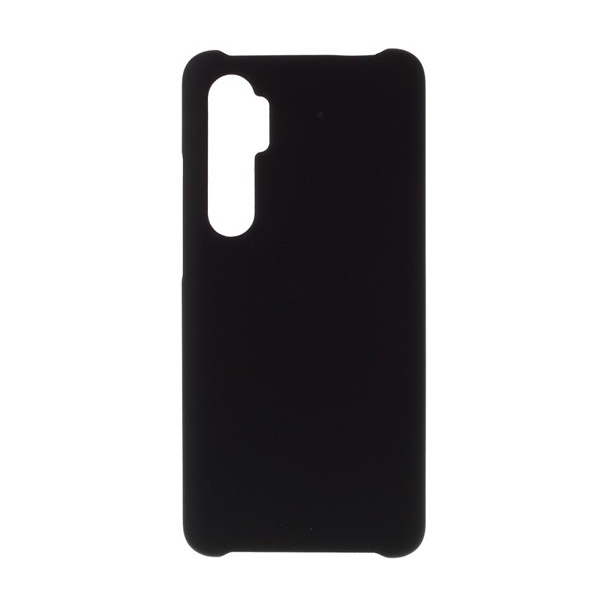 Műanyag telefonvédő (gumírozott) FEKETE [Xiaomi Mi Note 10 Lite] (5996457990641)