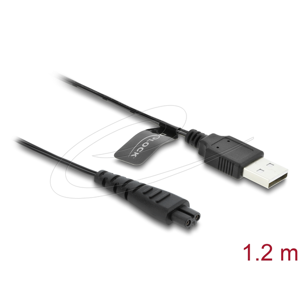 Delock USB töltőkábel 5 V elektromos borotvákhoz   kompatibilis Remington HC4250, MB4200, MB6850, XR1330 sorozattal   borotvatöltő cserekábel, 1,2 m