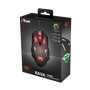 TRUST Gamer Vezetékes világító egér 22090, GXT 108 Rava Illuminated Gaming Mouse