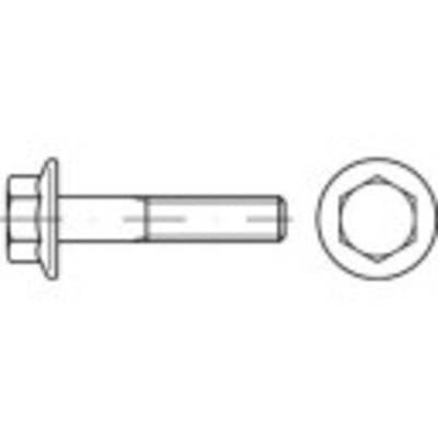 TOOLCRAFT 1067585 Hatlap csavarok peremmel M10 60 mm Külső hatlap DIN 6921 Nemesacél A2 100 db