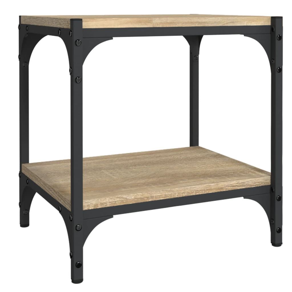 sonoma tölgy színű szerelt fa és acél TV-szekrény 40x33x41 cm (819303)