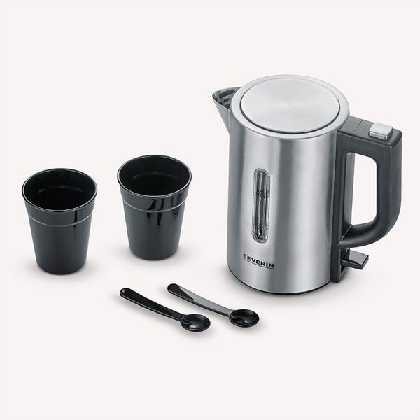 Severin WK 3647 мини електрическа кана 0,5L неръждаема стомана