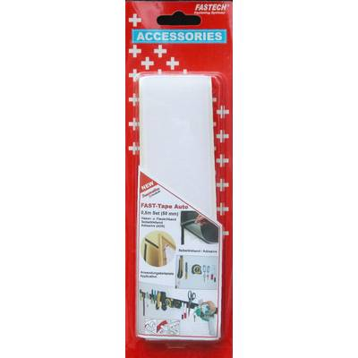 Tépőzár Felragasztáshoz Bolyhos és horgos fél (H x Sz) 500 mm x 50 mm Fehér Fastech 919-0000C 1 pár (919-0000C)