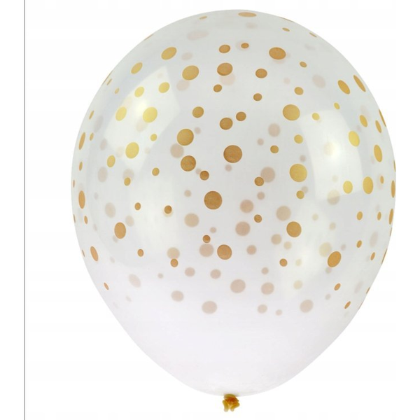 Arpex BALONY TRANSP z nadrukiem KONFETTI