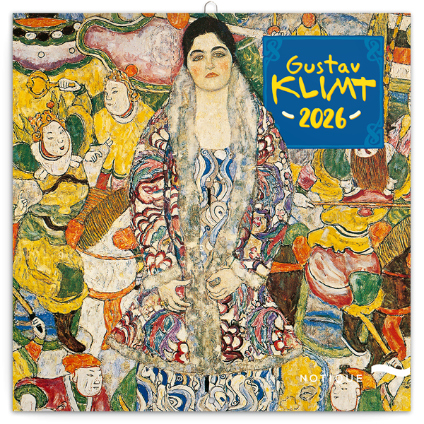 REALSYSTEM Falinaptár képes lemeznaptár 300x300mm, Gustav Klimt 2026. (6097-GK) (6097-GK)