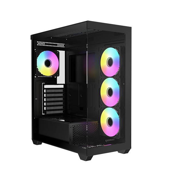 RAIDMAX i800 Chrome fekete (táp nélküli) ablakos ATX ház (I800CBF)