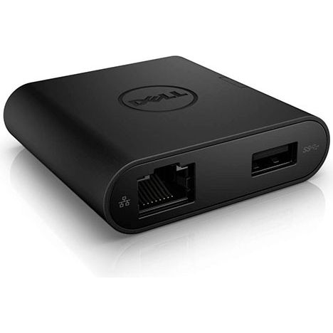 DELL DA200 dokkoló állomás és port replikátor Vezetékes USB 3.2 Gen 1 (3.1 Gen 1) Type-C Fekete