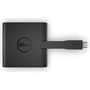 DELL DA200 dokkoló állomás és port replikátor Vezetékes USB 3.2 Gen 1 (3.1 Gen 1) Type-C Fekete