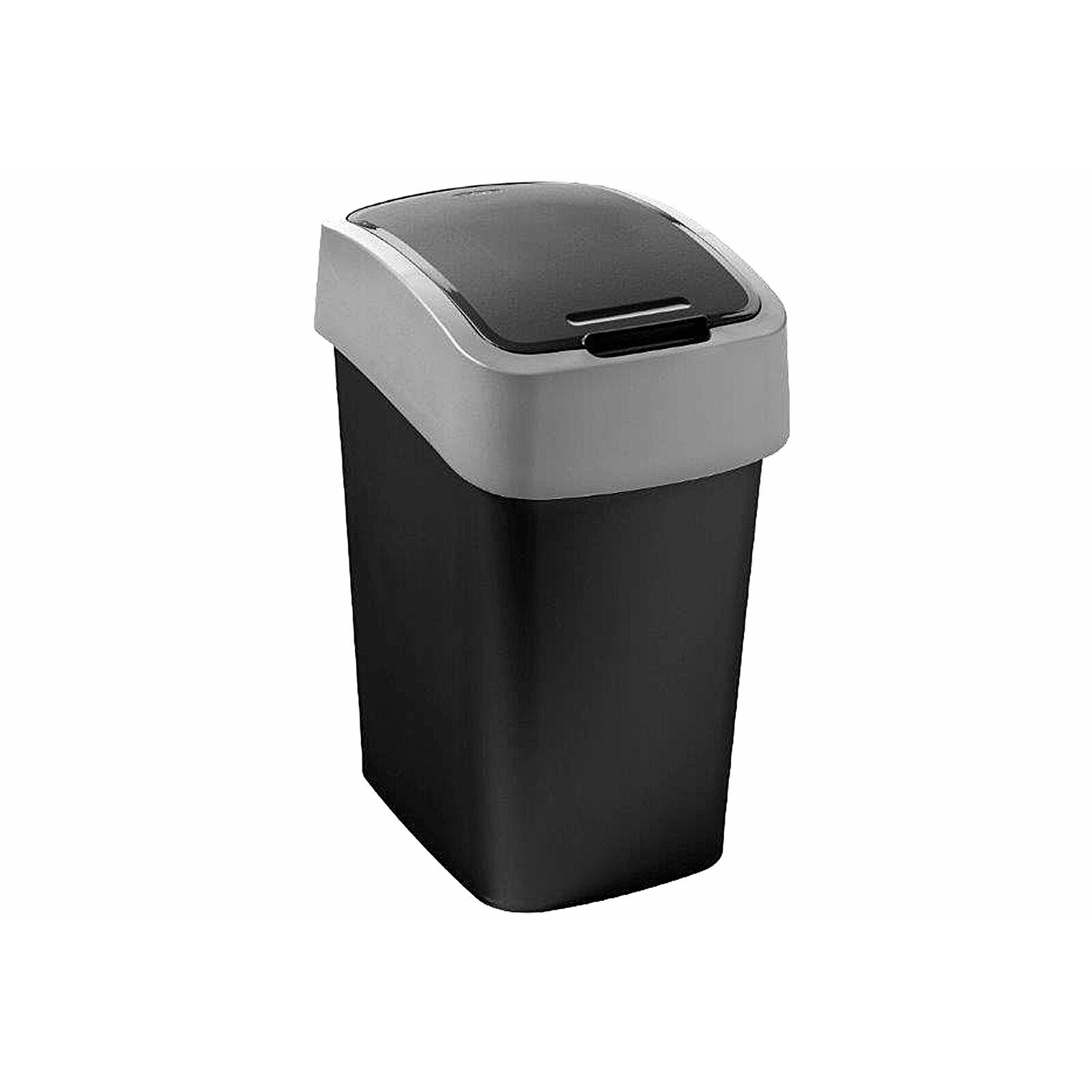 Curver Flipbin Hulladék Tároló 9 L - Fekete (229418)