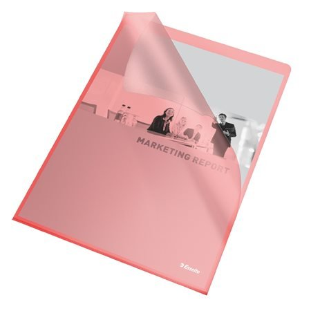 Esselte Standard A4 105 mikron narancsos felületű genotherm - Piros (25 db / csomag) (60833)