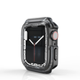 Apple Watch ütésálló védőtok - Devia Sport Series Shockproof Case For iWatch  - 45 mm - black/transparent