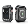 Apple Watch ütésálló védőtok - Devia Sport Series Shockproof Case For iWatch  - 45 mm - black/transparent