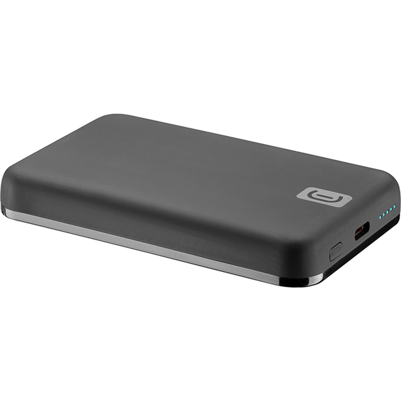 Cellularline MAG 5000mAh Wireless Powerbank Black (PBMAGSFCOL5000WIRK)