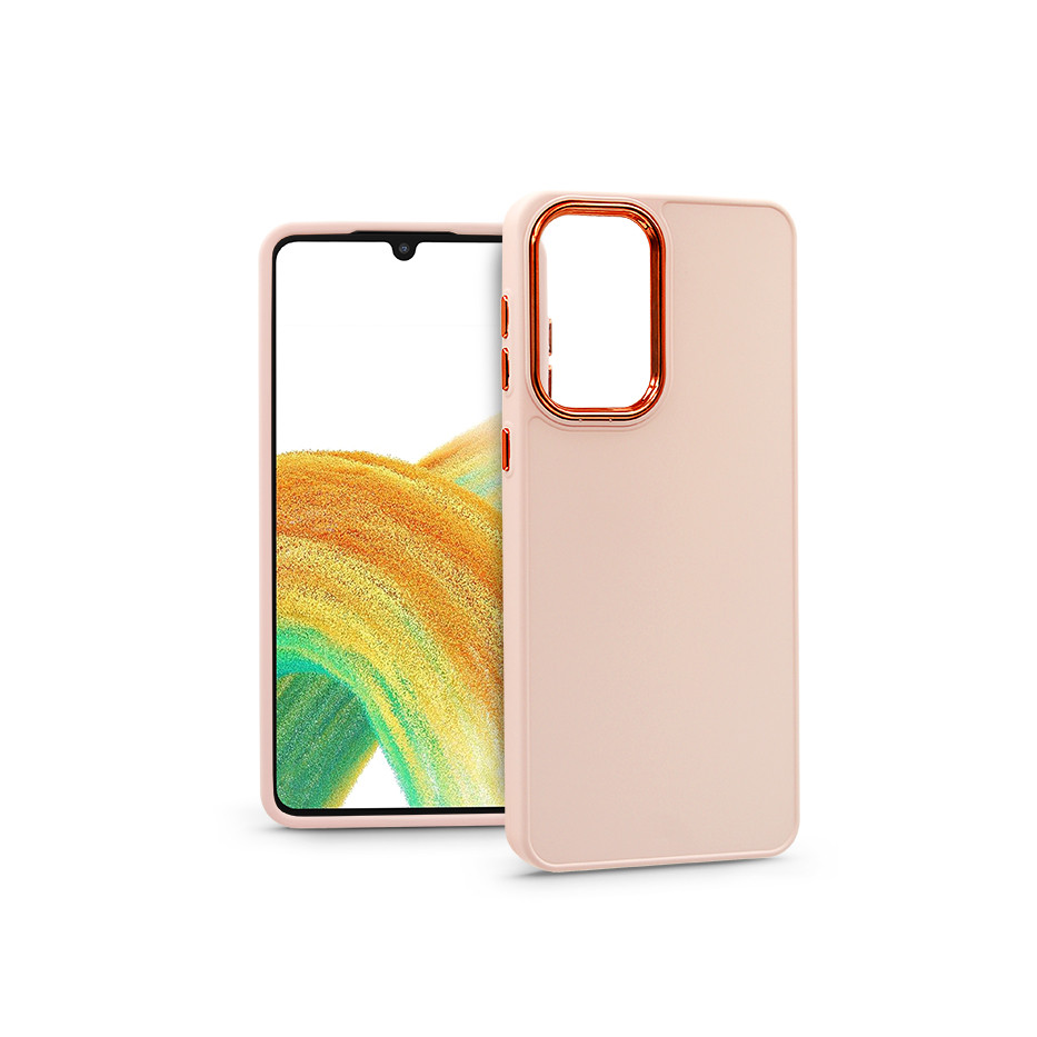 Samsung A336B Galaxy A33 5G szilikon hátlap - Frame - pink (PT-6714)