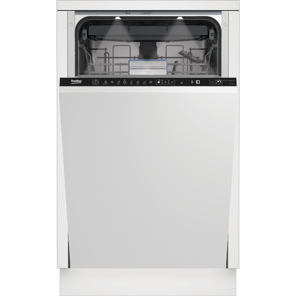 Beko BDIS38040Q Beépíthető mosogatógép 45cm 10 teríték - Fekete