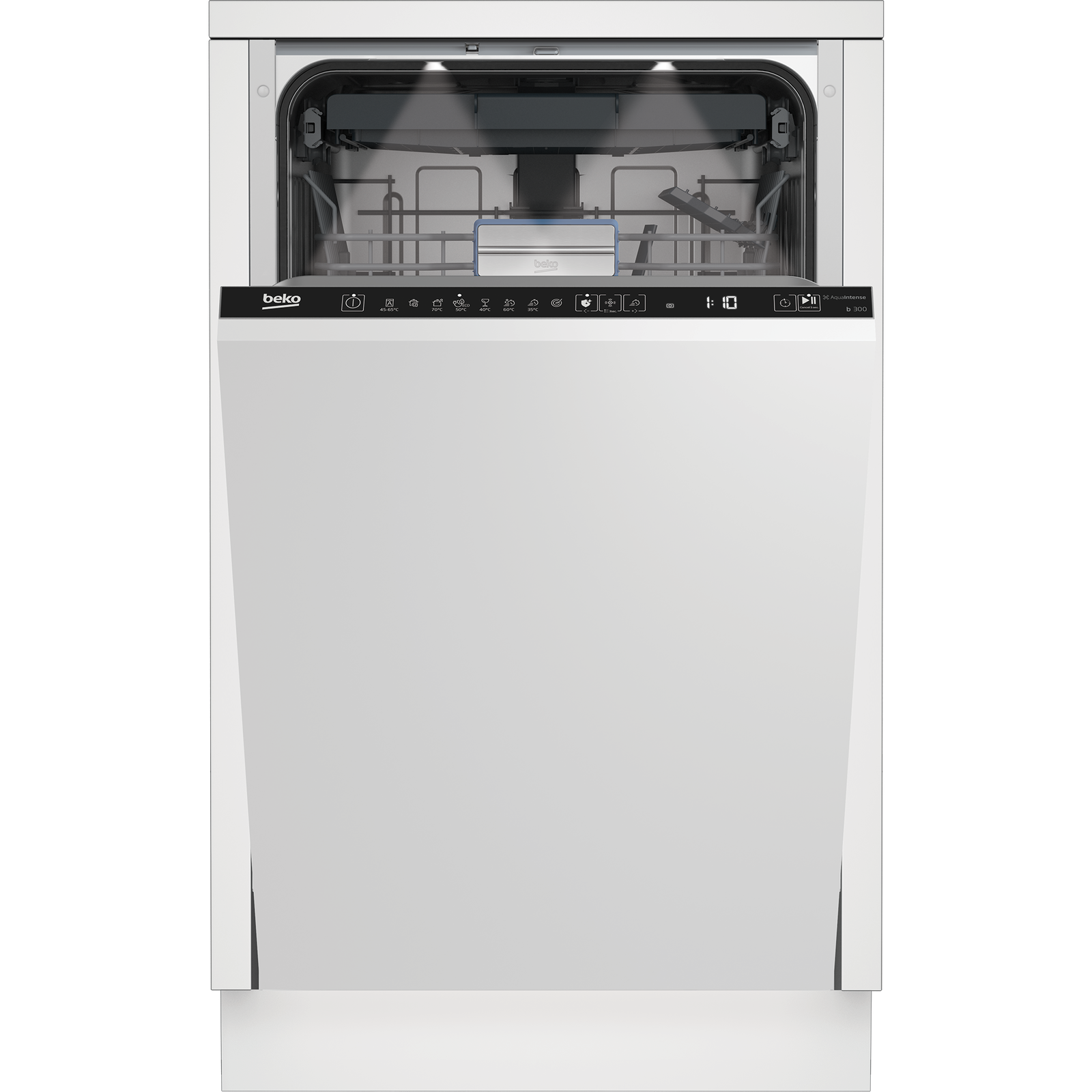 Beko BDIS38040Q Beépíthető mosogatógép 45cm 10 teríték - Fekete (BDIS38040Q)