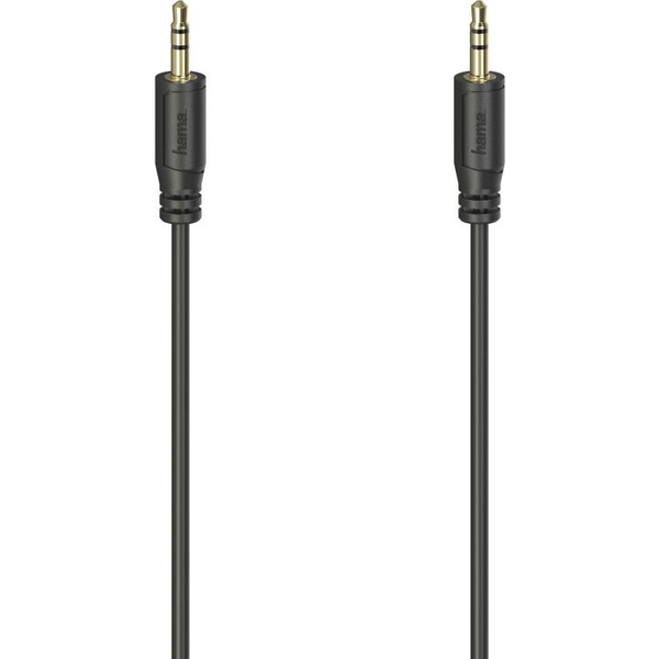 Hama Flexi-Slim cavo audio 0,75 m 3.5mm Nero