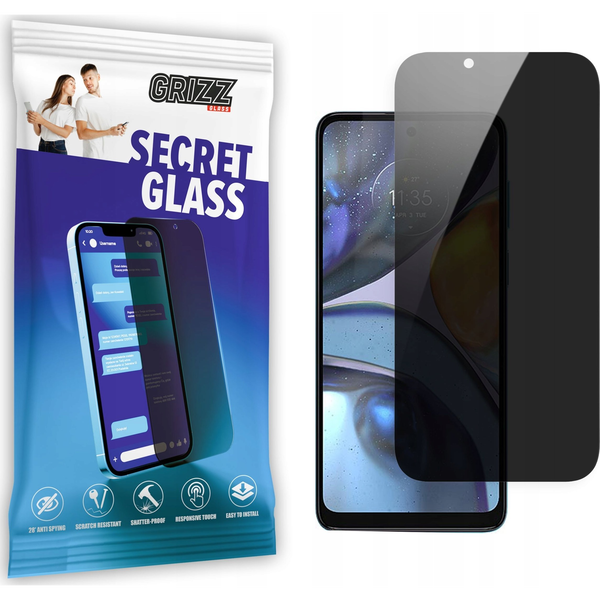  GrizzGlass Szkło prywatyzujące GrizzGlass SecretGlass Motorola Moto G22