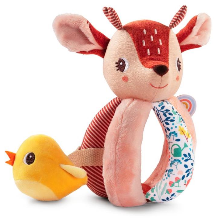 Lilliputiens Csörgő - Stella, a szarvas és sárga madár (5414834833683)