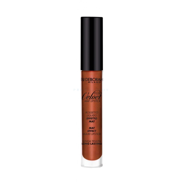  Deborah Deborah, Fluid Velvet, Matte, Liquid Lipstick, 53, Brown, 4.5 g For Women