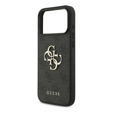GUESS 4G Big Metal Logo tok Apple iPhone 17 Pro Max fekete (GUHCP17X4GMGGR)